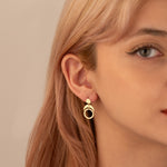 925 Sterling Silver Moon Phase Dangle Earrings