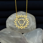 925 Sterling Silver Throat Chakra Necklace