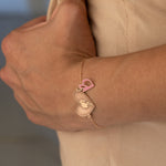 925 Sterling Silver Barbie Initial Bracelet