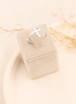 925 Sterling Silver Cross 2 Ring