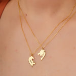 925 Sterling Silver Heart Puzzle Name Necklace