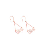 925 Sterling Silver Wizard Harry P. Font Name Dangle & Drop Earring