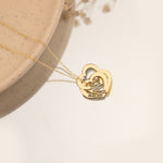 925 Sterling Silver Personalized Heart Name Rings Necklace