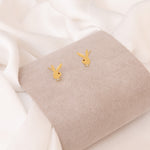 925 Sterling Silver Enamel Playboy Bunny Studs