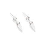 925 Sterling Silver Danglıng Geometrıc Shaped Earrıngs