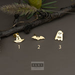 925 Sterling Silver Witch Hat Studs