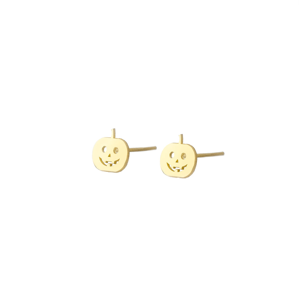 925 Sterling Silver Pumpkin Studs 2