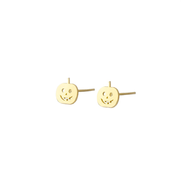 925 Sterling Silver Pumpkin Studs 2