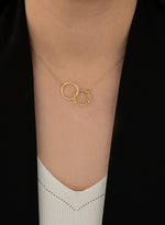 925 Sterling Silver İç İçe İki Hoop