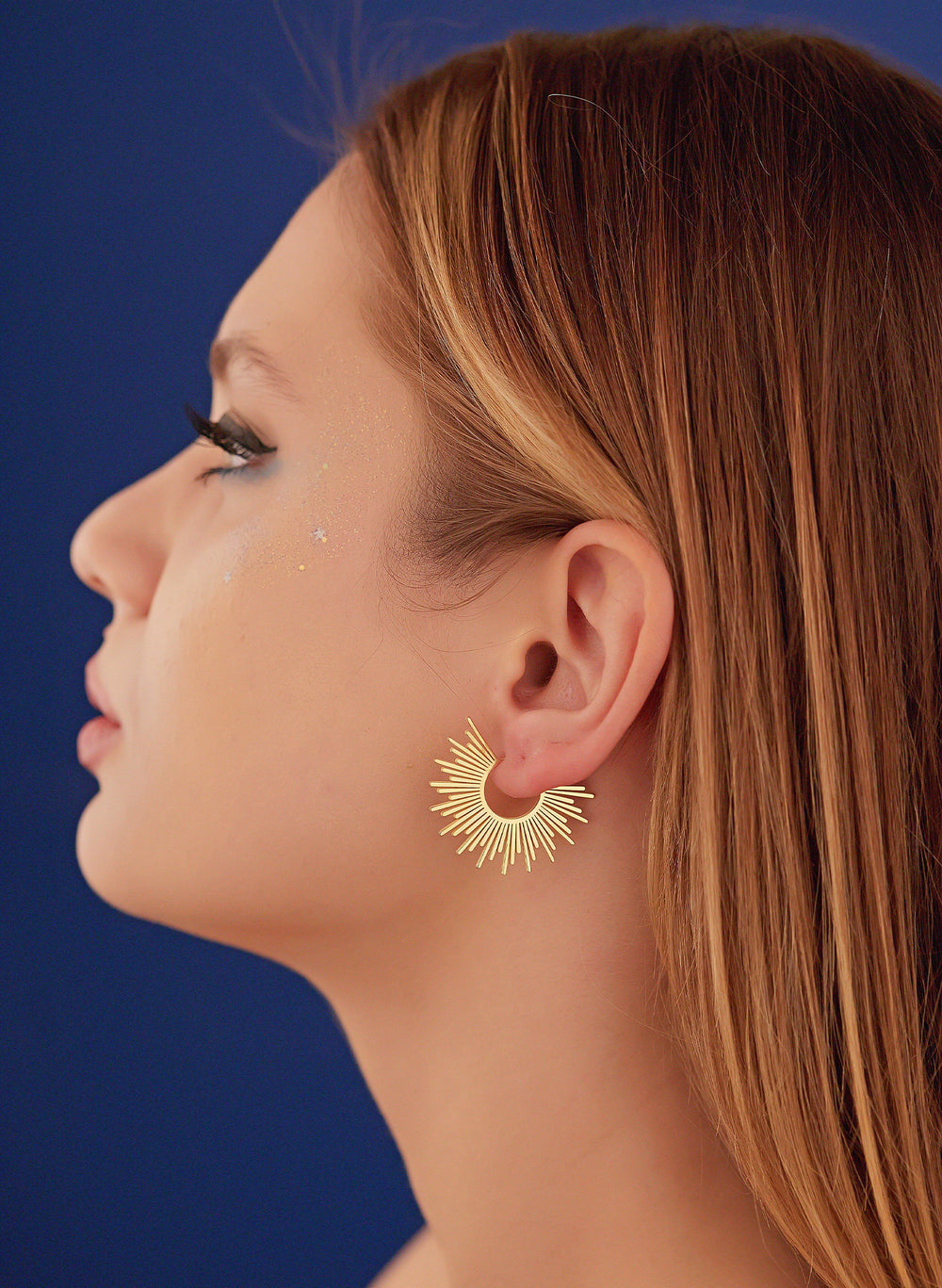 925 Sterling Silver Sunburst Earrings