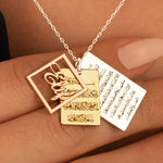 925 Sterling Silver Evil Eye, Ayet-El Kürsi, İsim Necklace