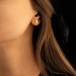 925 Sterling Silver Initials Studs Earrings