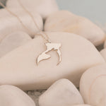 925 Sterling Silver Wolf Couples Necklace