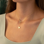 925 Sterling Silver Heart Y Necklace