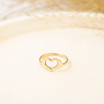925 Sterling Silver Hand Hear Ring
