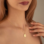 925 Sterling Silver Coin With Initial Necklace