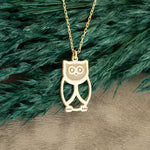 925 Sterling Silver Owl Necklace