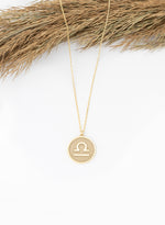 925 Sterling Silver Zodiac Coin Necklace
