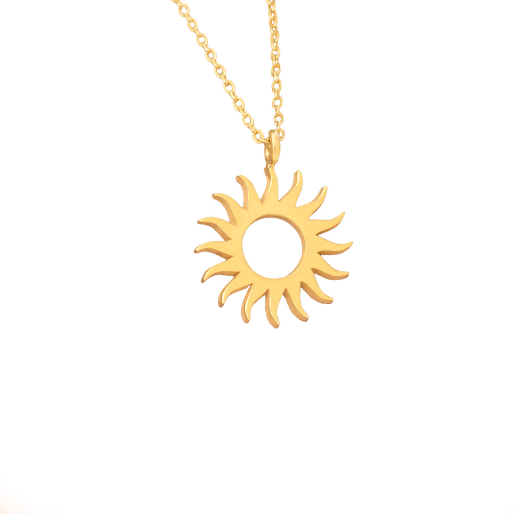 925 Sterling Silver Sun Necklace