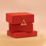 925 Sterling Silver Triangle Pendant