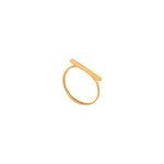 925 Sterling Silver Üstü Düz Bar Ring