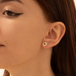925 Sterling Silver Two Initial Earrings