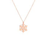 925 Sterling Silver Snowflake Necklace With Birthstones