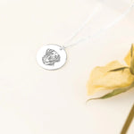 925 Sterling Silver Köpek Silüeti Necklace