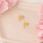 925 Sterling Silver Pole Star Studs