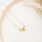 925 Sterling Silver Heart With Initial Necklace