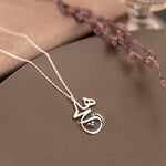 925 Sterling Silver Hat Sanatı Hiç Yazısı Necklace