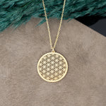 925 Sterling Silver Flower Of Life Necklace