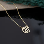 925 Sterling Silver Monogram Necklace