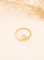 925 Sterling Silver Dog And Cat Initial Ring