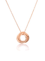 925 Sterling Silver Russian Rings Necklace