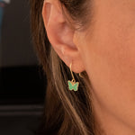 925 Sterling Silver Enamel Butterfly Earring