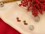 925 Sterling Silver Christmas Stocking Earrings