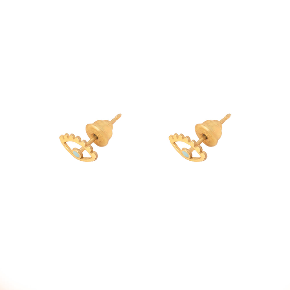 925 Sterling Silver Enamel Eye Studs