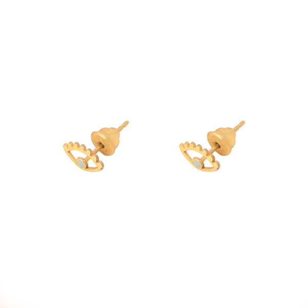 925 Sterling Silver Enamel Eye Studs