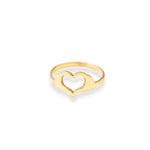 925 Sterling Silver Hand Hear Ring