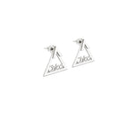 925 Sterling Silver Ear Jacket Name Earrings