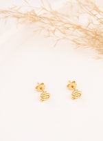 925 Sterling Silver Old English Initial Earringsa