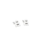 925 Sterling Silver Ghost Studs