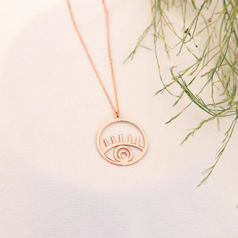 925 Sterling Silver Göz Necklace