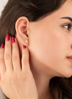 925 Sterling Silver Snowflake Studs Earrings