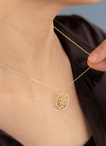 925 Sterling Silver Fibonacci Golden Ratio Necklace