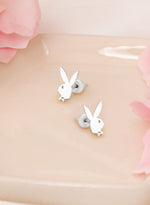 925 Sterling Silver Playboy Bunny Studs