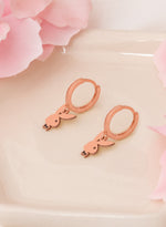 925 Sterling Silver Enamel Playboy Bunny Earring