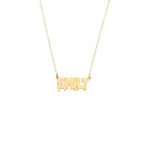 925 Sterling Silver Personalized Melting Custom Name Necklace