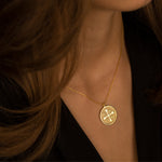 925 Sterling Silver Ic Xc Ni Ka Di̇sc Kazimali Haç Necklace
